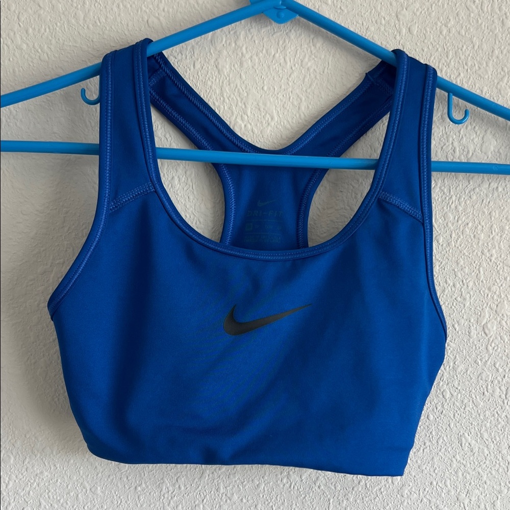 Nike Women's Dri Fit Blue Sports Bra size XS